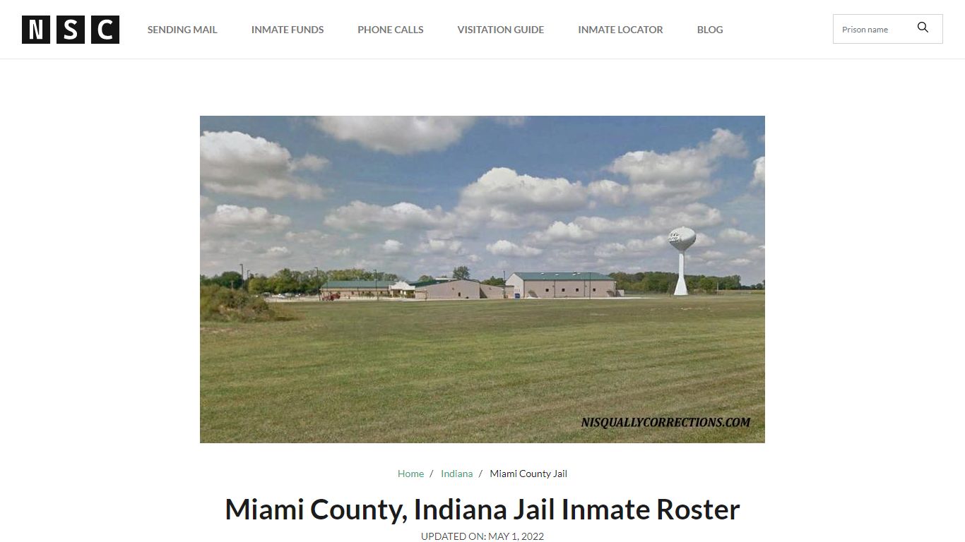 Miami County, Indiana Jail Inmate Roster